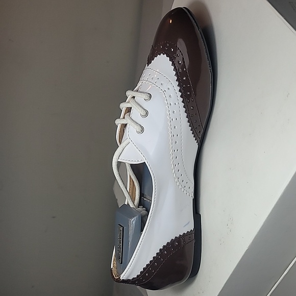 Kalli brown and white spectator oxfords, unworn - Picture 6 of 8